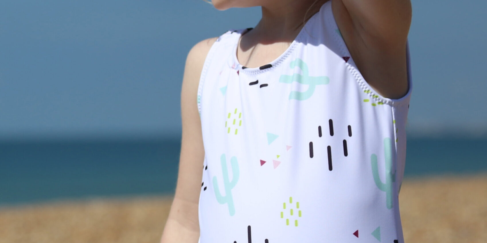 Girls Cactus Swimsuit